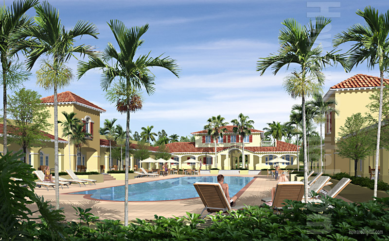 Architectural Rendering - Tuscany on Grace Bay Resort - Turks and Caicos Islands Providenciales TC