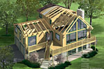 Alta Log Home Rendering
