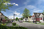 Home Rendering Gillespie Group Streetscape Architectural Rendering