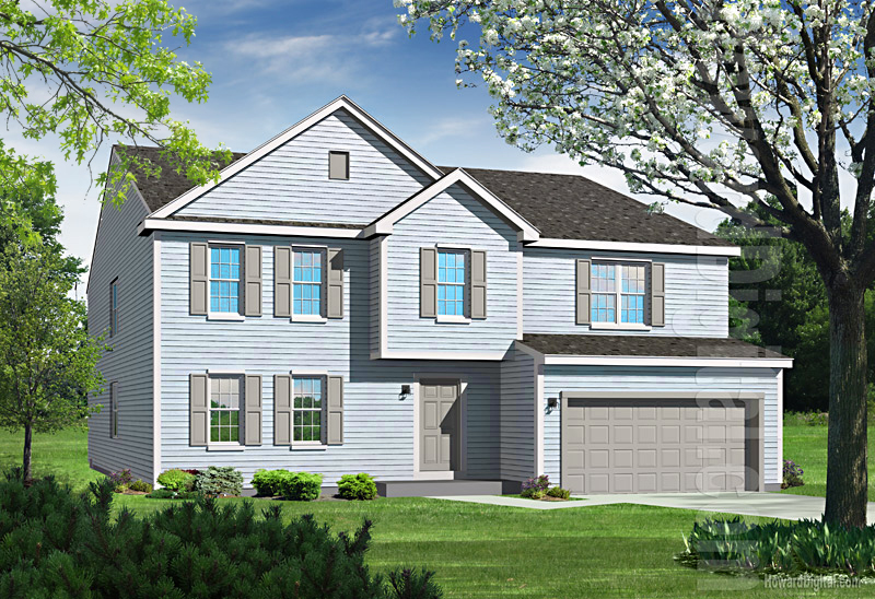 House Illustrations - Home Renderings - Essex MD